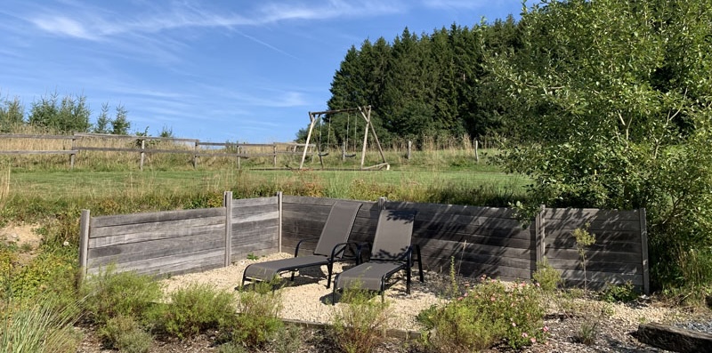 Tuin vakantiewoning Achouffe